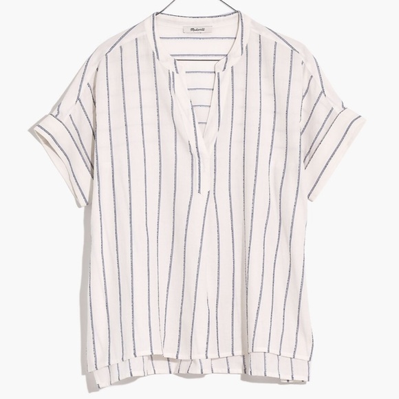 Madewell Tops - Madewell Lakeline Popover Shirt in Stripe Size Medium